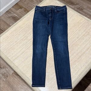 American Eagle Outfitters Deep Blue Skinny Jeans
